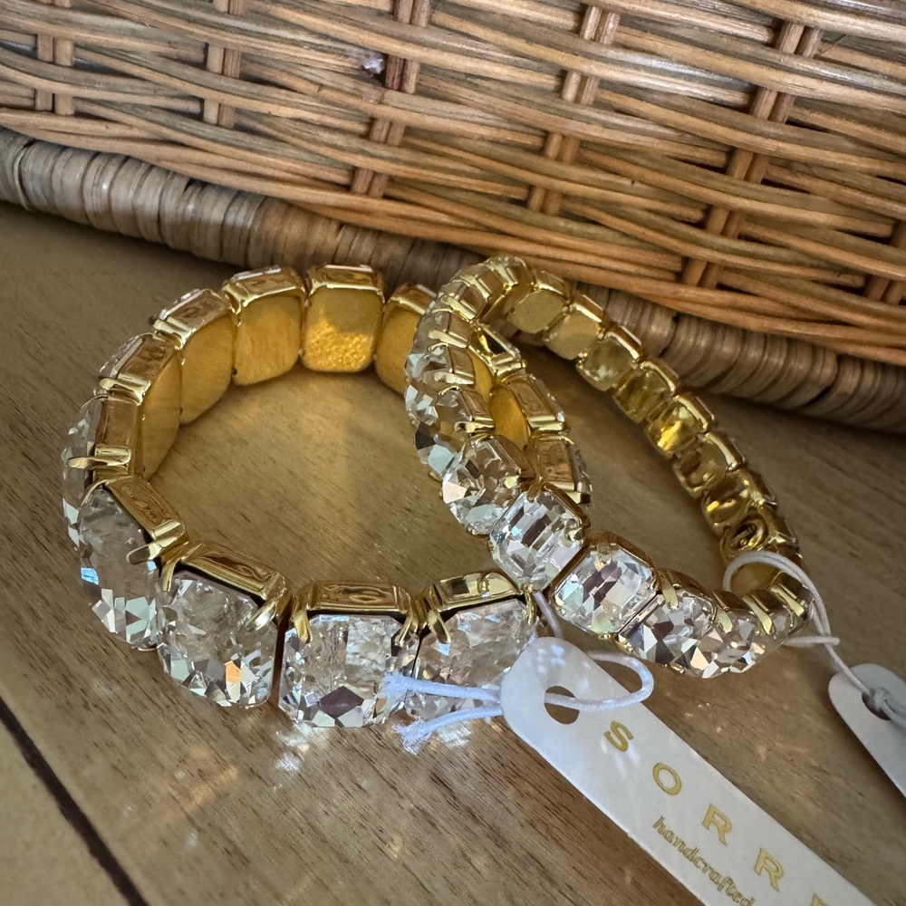 Sorrelli Octavia and Emerald Cut Bracelet Pair